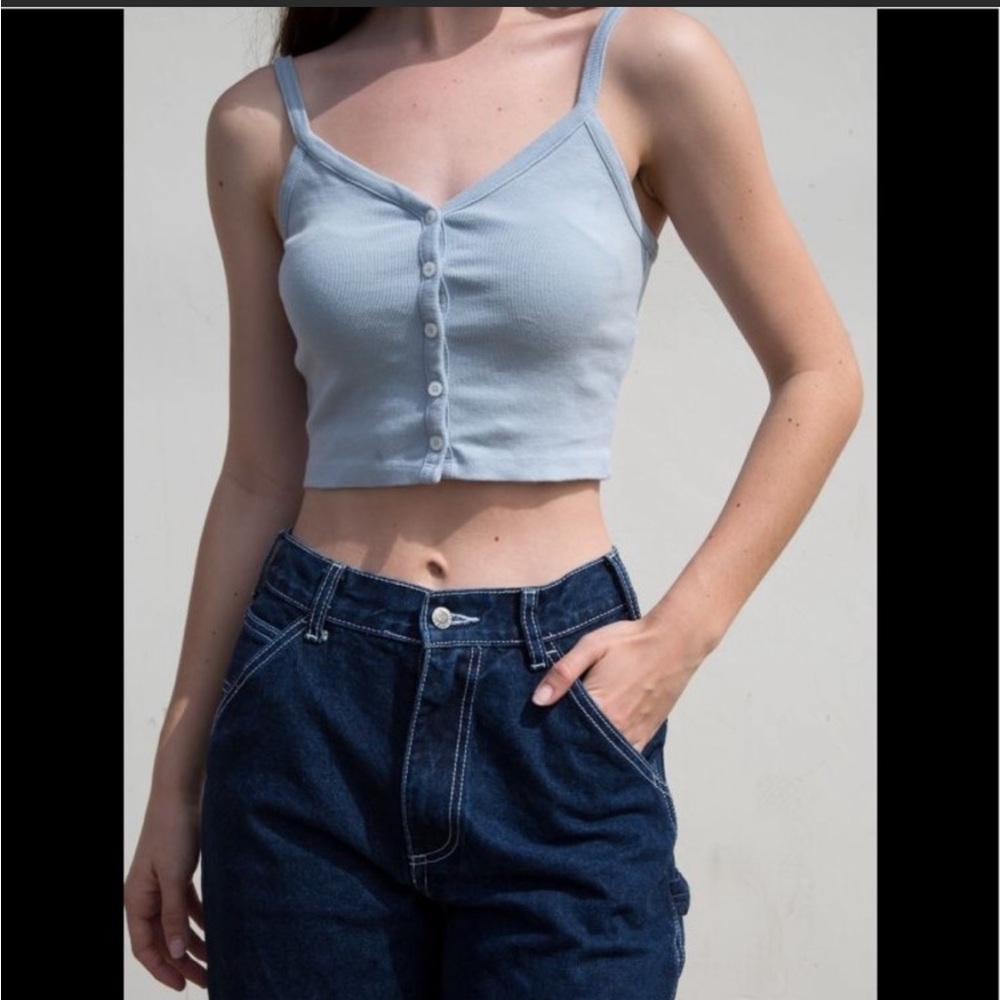 Brandy Melville blue Zelly tank top